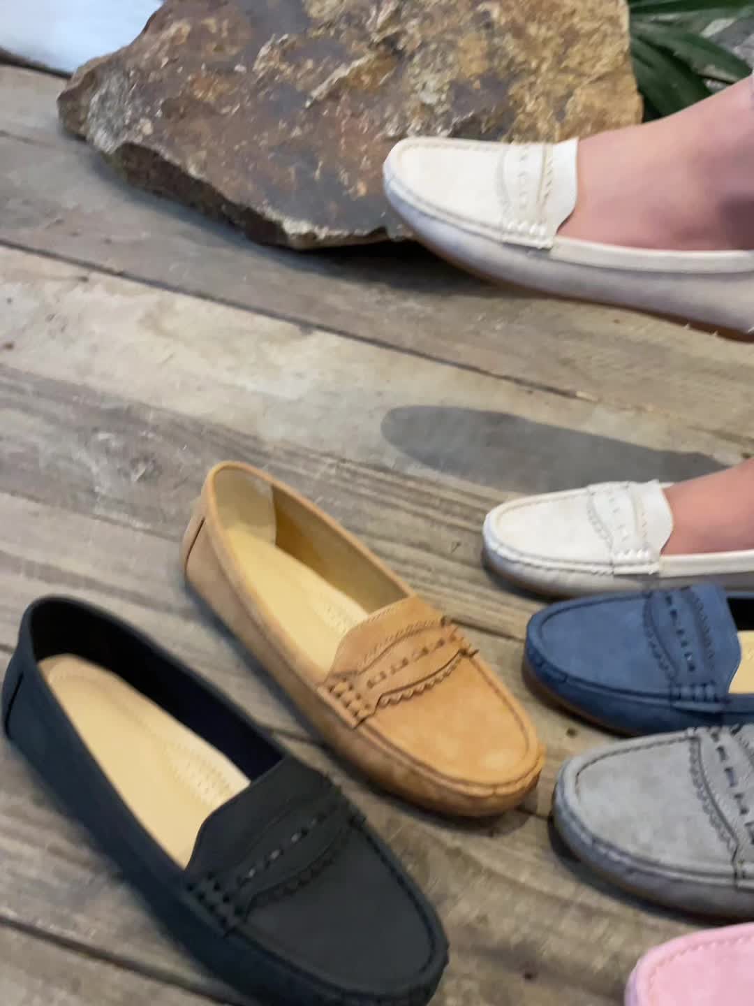 ALÉVANE | Mocassins Effet Daim Festonnés Marie