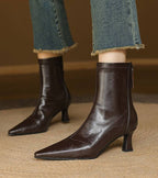 ALÉVANE | Bottines en cuir à talon élégant