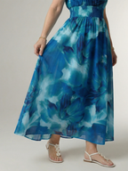 ALÉVANE | Robe Midi à Encolure Halter Froncée Sylin