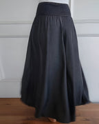 ALÉVANE | Pantalon large pour femme avec taille smockée