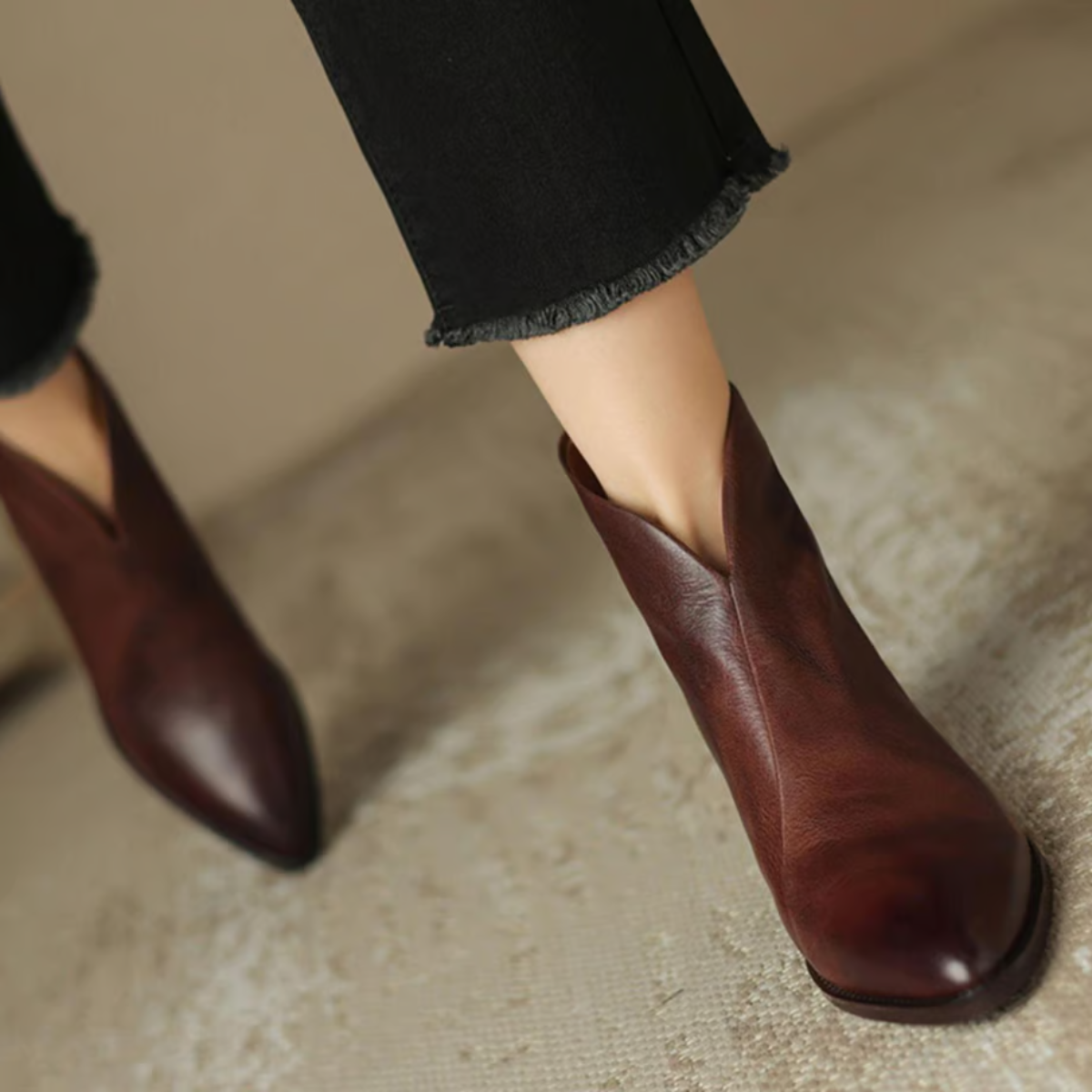 ALÉVANE | Bottines Élégantes en Cuir