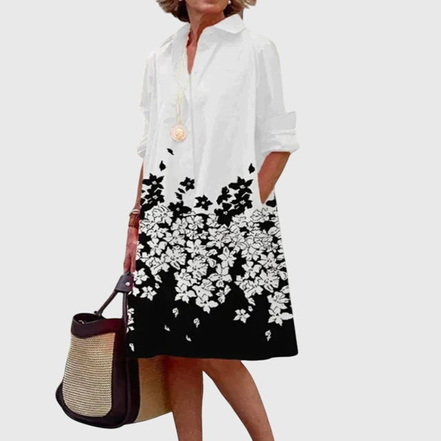 ALÉVANE | Robe Femme Chemise avec Poches – Style Casual Élégant