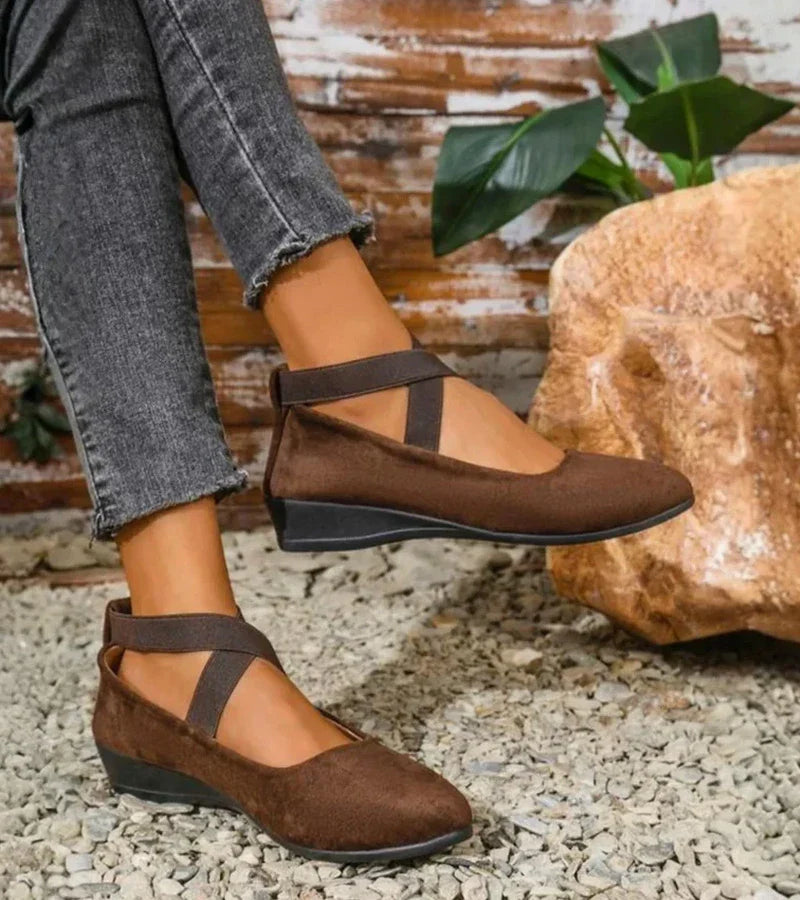 ALÉVANE | BALLERINES FERMÉES À SEMELLE COMPENSÉE