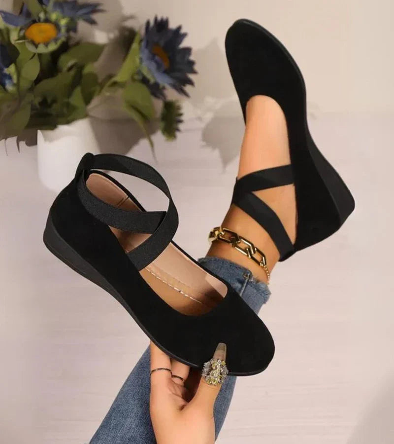 ALÉVANE | BALLERINES FERMÉES À SEMELLE COMPENSÉE