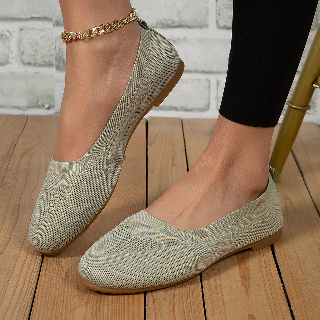 ALÉVANE | Ballerines Souples en Maille Brigitte
