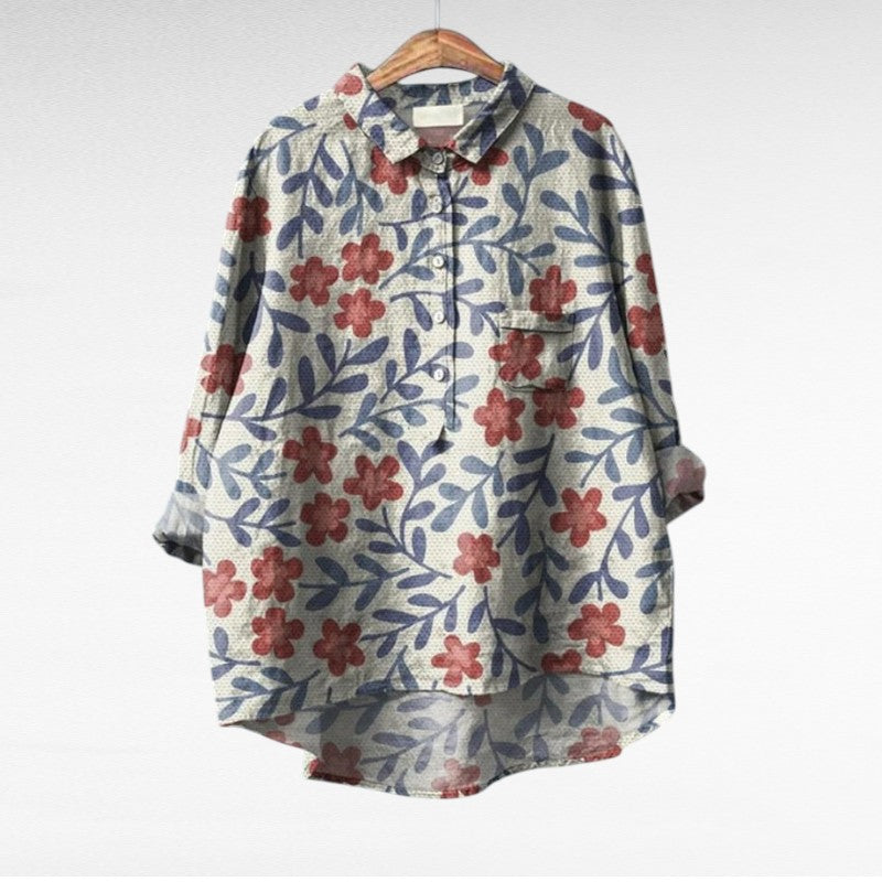 ALÉVANE | Chemise Élégante à Motif Émilie (1+1 GRATUIT!)