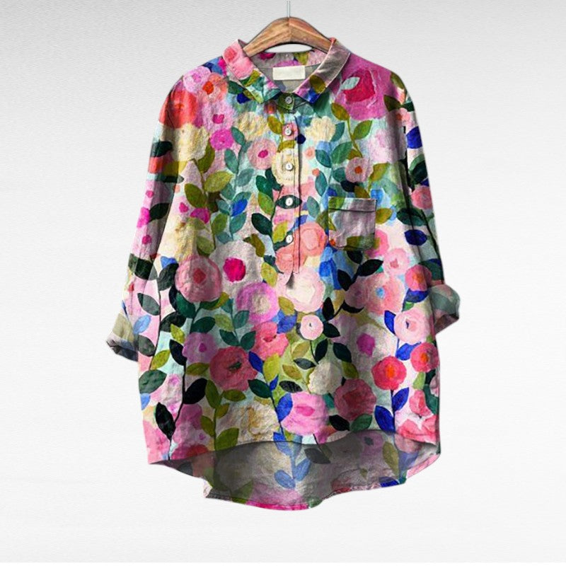ALÉVANE | Chemise Élégante à Motif Émilie (1+1 GRATUIT!)