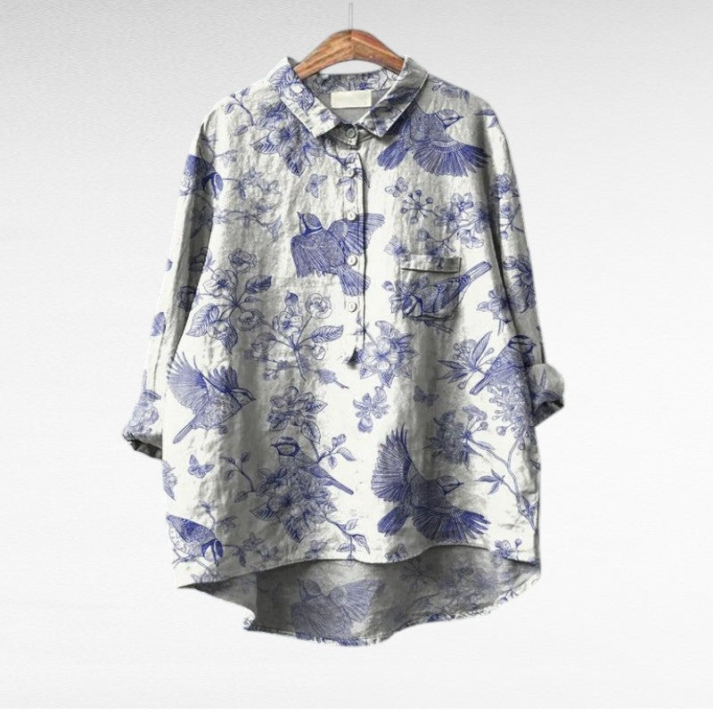 ALÉVANE | Chemise Élégante à Motif Émilie (1+1 GRATUIT!)