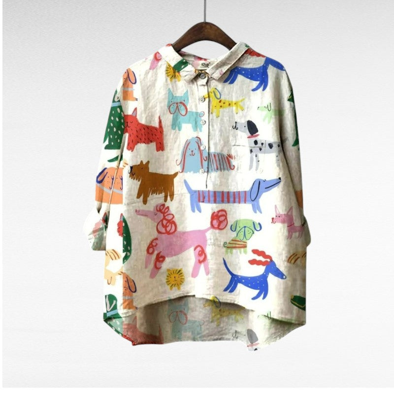 ALÉVANE | Chemise Élégante à Motif Émilie (1+1 GRATUIT!)