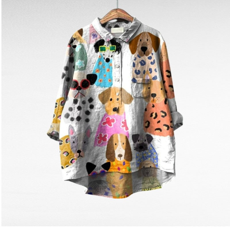 ALÉVANE | Chemise Élégante à Motif Émilie (1+1 GRATUIT!)