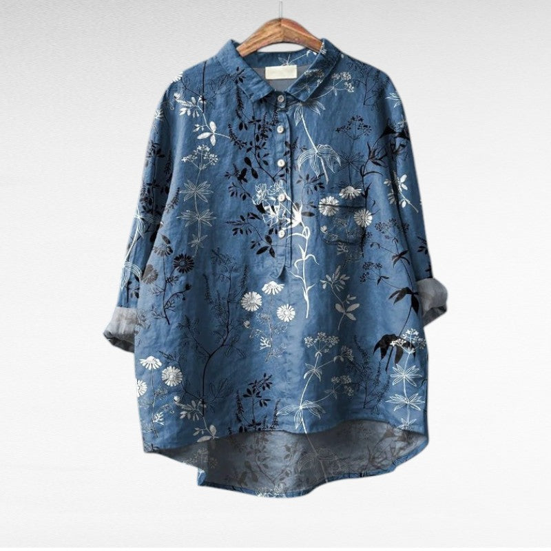 ALÉVANE | Chemise Élégante à Motif Émilie (1+1 GRATUIT!)