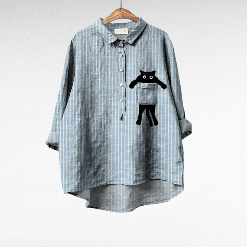 ALÉVANE | Chemise Élégante à Motif Émilie (1+1 GRATUIT!)