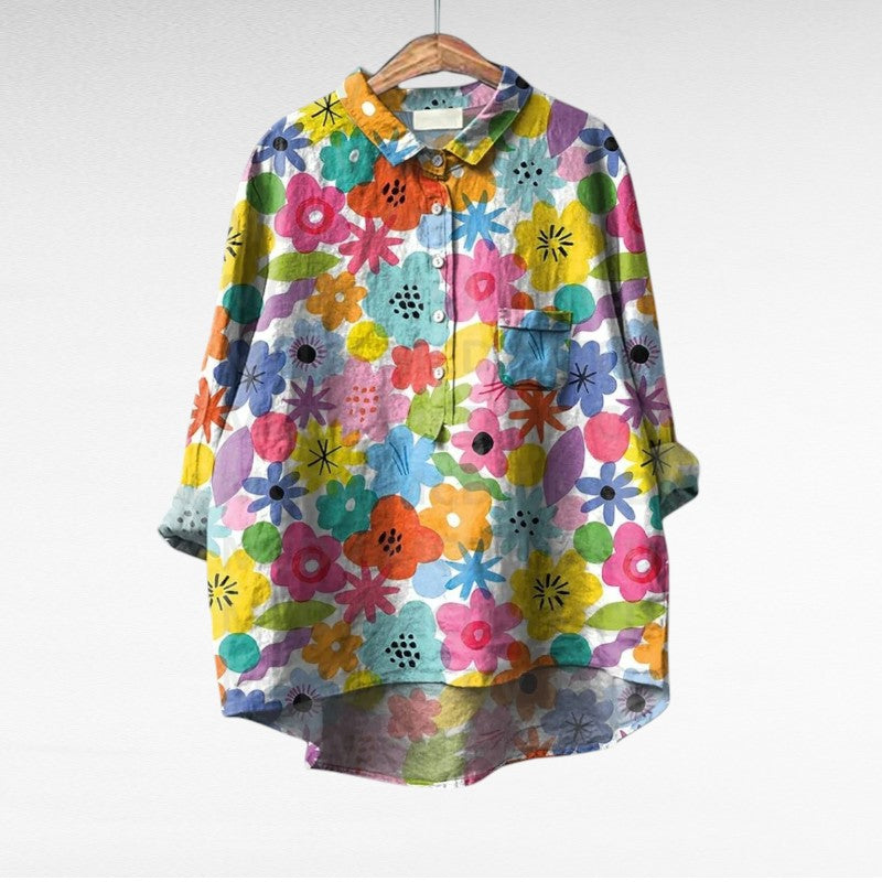 ALÉVANE | Chemise Élégante à Motif Émilie (1+1 GRATUIT!)