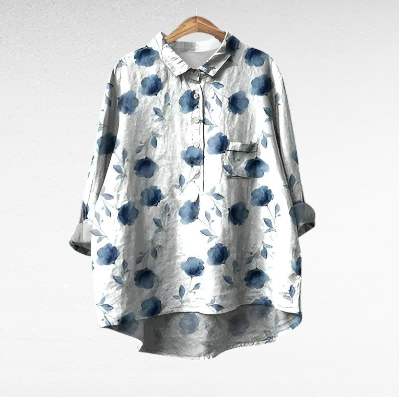 ALÉVANE | Chemise Élégante à Motif Émilie (1+1 GRATUIT!)