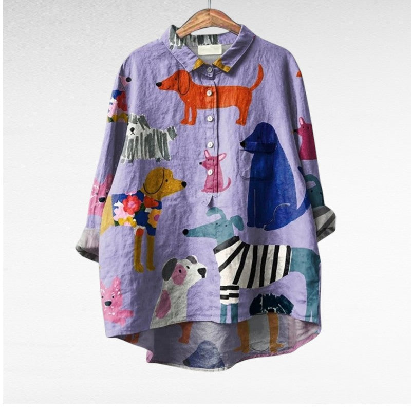 ALÉVANE | Chemise Élégante à Motif Émilie (1+1 GRATUIT!)
