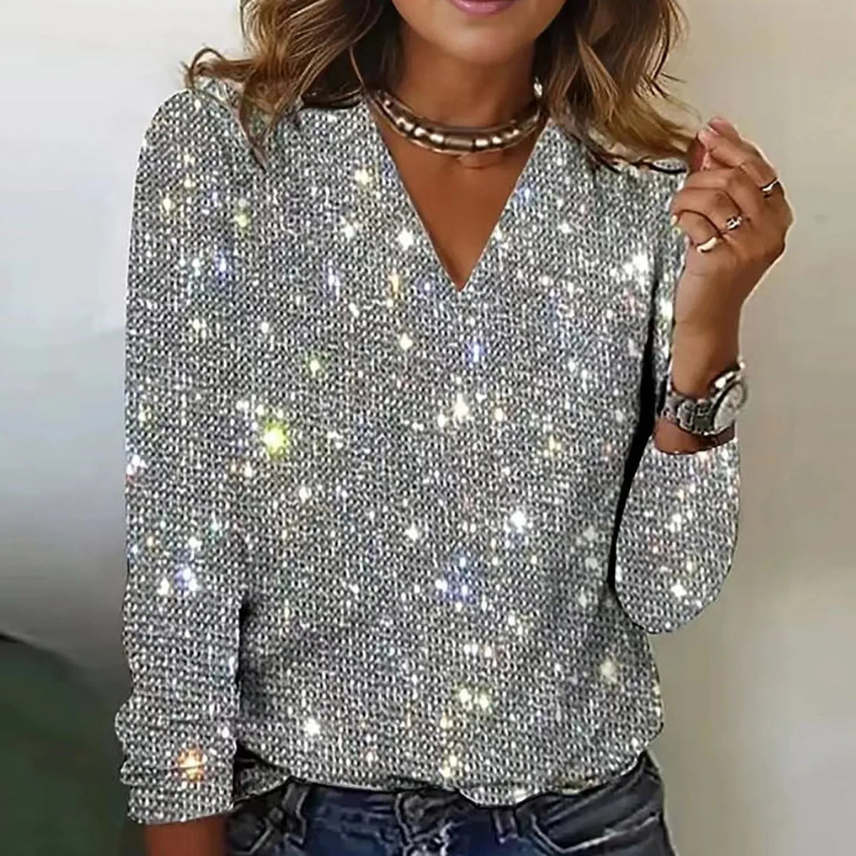 ALÉVANE | Chemise de fête à manches longues Freya