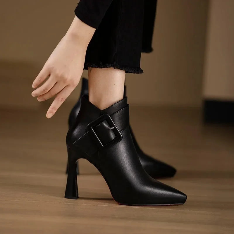 ALÉVANE | Bottines Femme Avec Boucle Et Talon Haut
