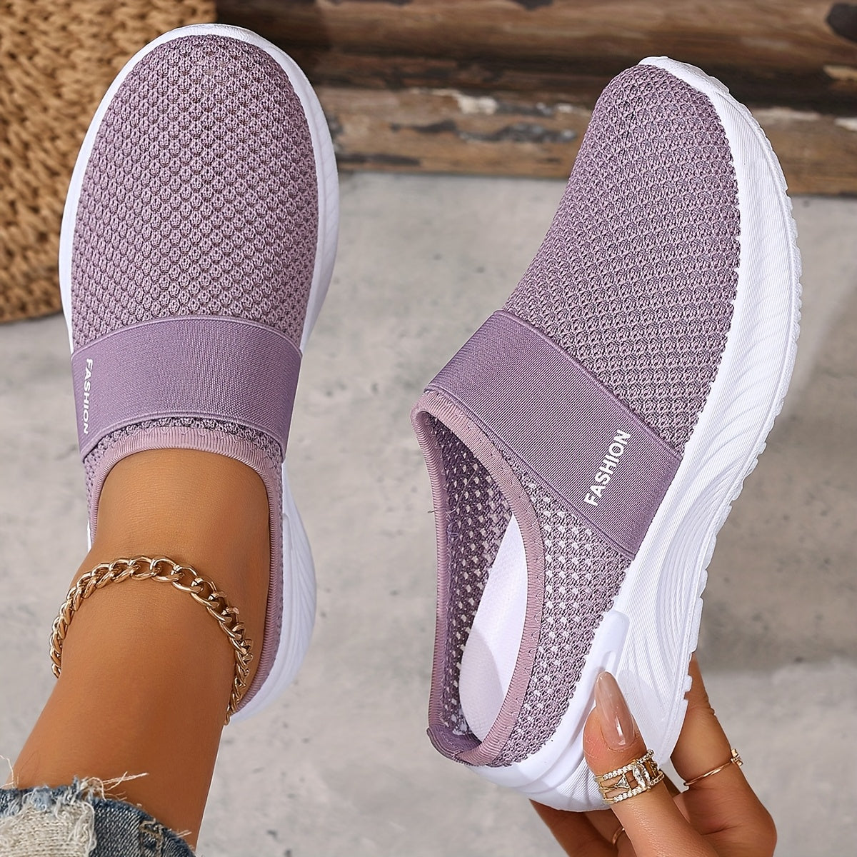 ALÉVANE | Baskets Mules Mesh Respirant Nicole