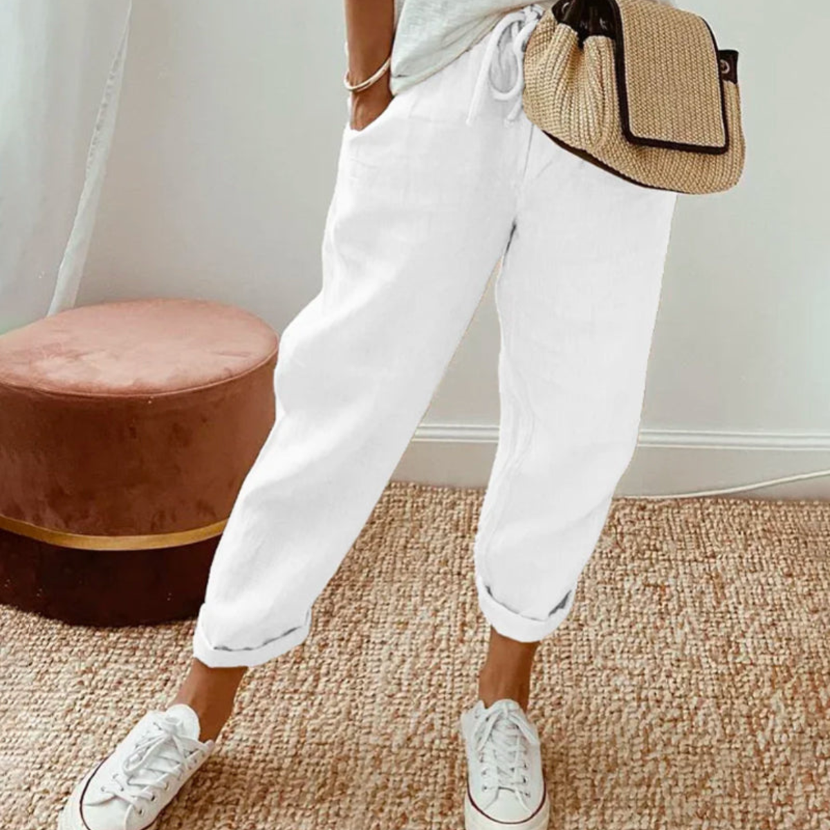 ALÉVANE | Pantalon élégant coton