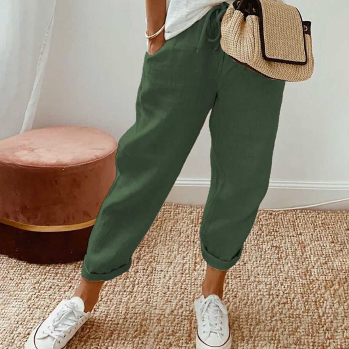 ALÉVANE | Pantalon élégant coton