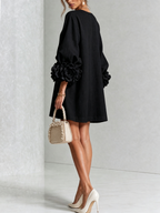 ALÉVANE | Mini-Robe Élégante à Détails Floraux
