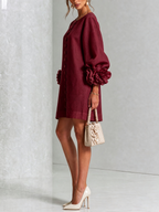 ALÉVANE | Mini-Robe Élégante à Détails Floraux