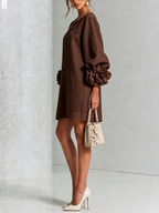 ALÉVANE | Mini-Robe Élégante à Détails Floraux