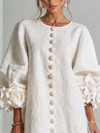 ALÉVANE | Mini-Robe Élégante à Détails Floraux