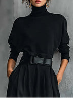 ALÉVANE | Ensemble Col Roulé et Pantalon Droit Cyrielle