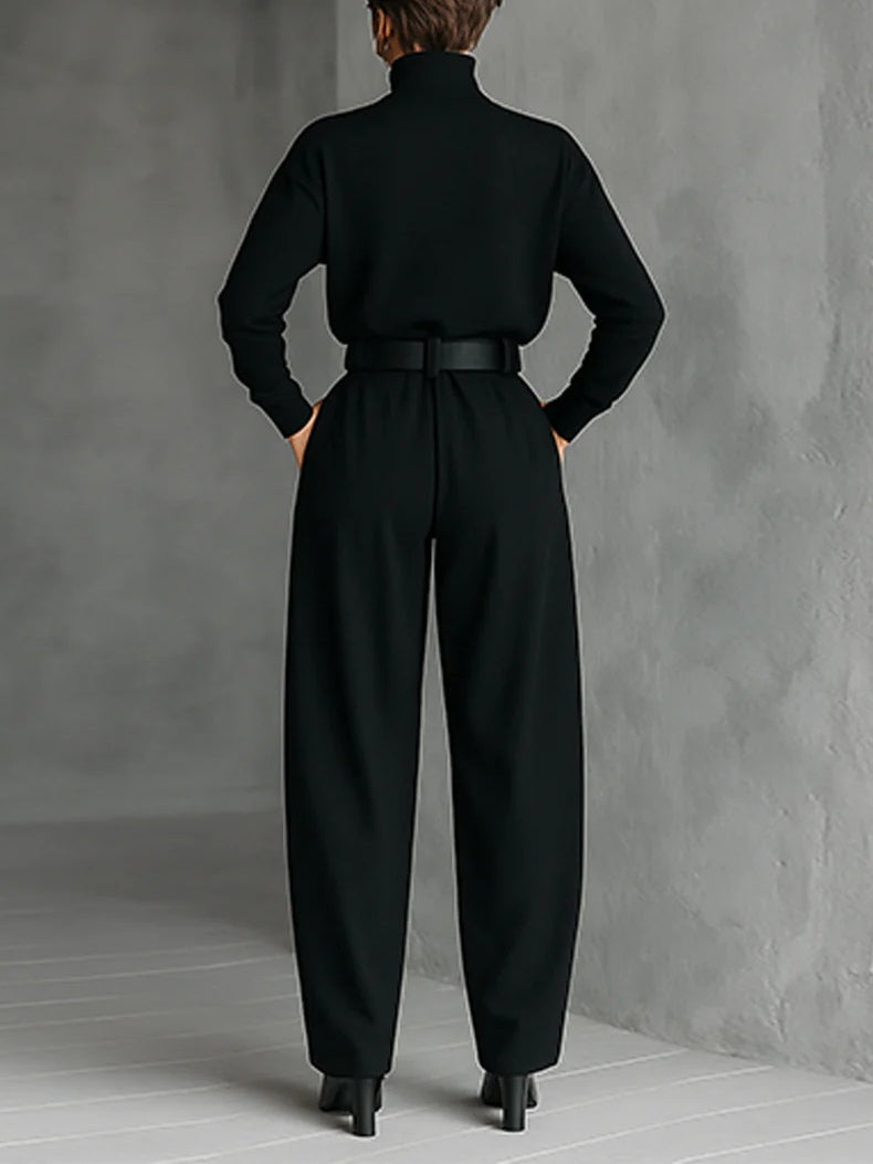 ALÉVANE | Ensemble Col Roulé et Pantalon Droit Cyrielle