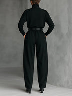ALÉVANE | Ensemble Col Roulé et Pantalon Droit Cyrielle