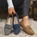 ALÉVANE | Mocassins Effet Daim Festonnés Marie