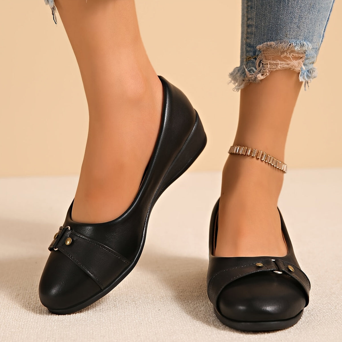 ALÉVANE | Ballerines Compensées Confort Aveline