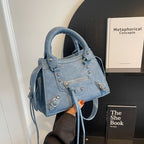 ALÉVANE | SAC DENIM HORIZON BLEU