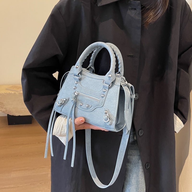ALÉVANE | SAC DENIM HORIZON BLEU