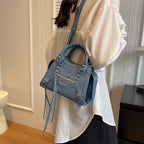 ALÉVANE | SAC DENIM HORIZON BLEU