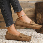 ALÉVANE | Mocassins Effet Daim Festonnés Marie