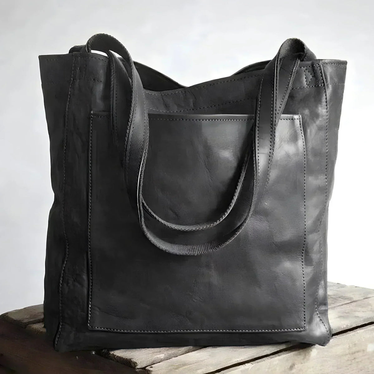 ALÉVANE | Cabas en cuir authentique Signature