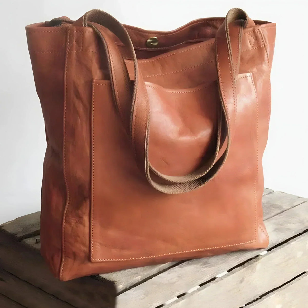 ALÉVANE | Cabas en cuir authentique Signature