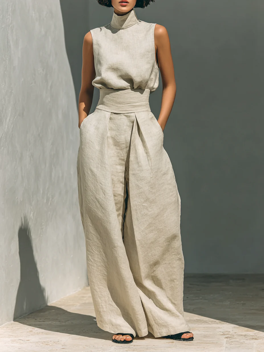 ALÉVANE | Ensemble Large en Lin Élégant Ariana