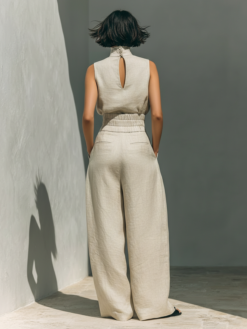 ALÉVANE | Ensemble Large en Lin Élégant Ariana
