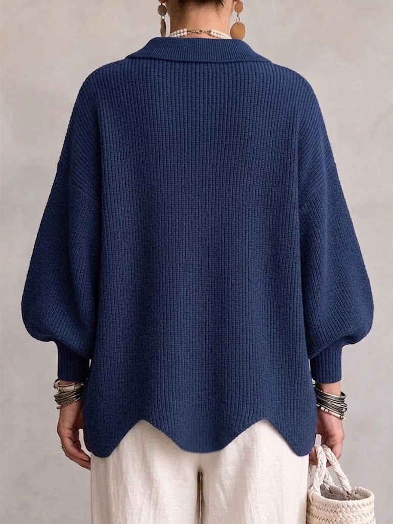 Alévane| Cardigan oversize à gros boutons dorés