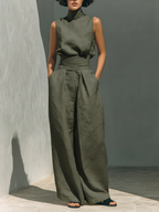 ALÉVANE | Ensemble Large en Lin Élégant Ariana