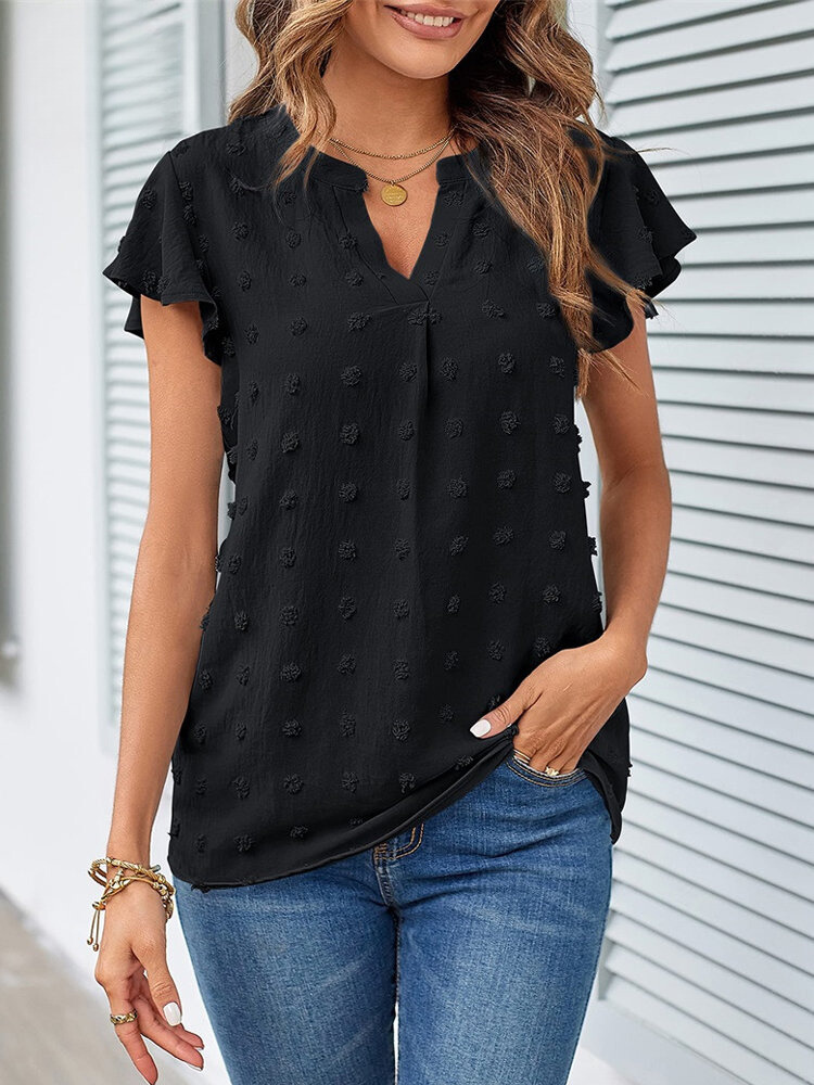 ALÉVANE | Blouse Chic en Patchwork avec Volants Kari