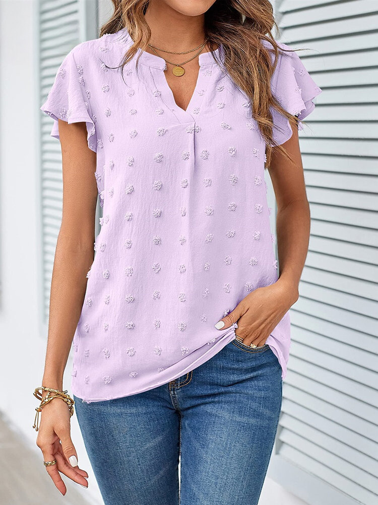 ALÉVANE | Blouse Chic en Patchwork avec Volants Kari
