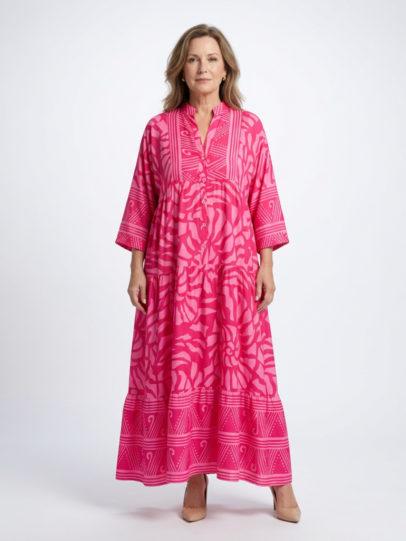 ALÉVANE | Robe Midi à Boutons Marielle