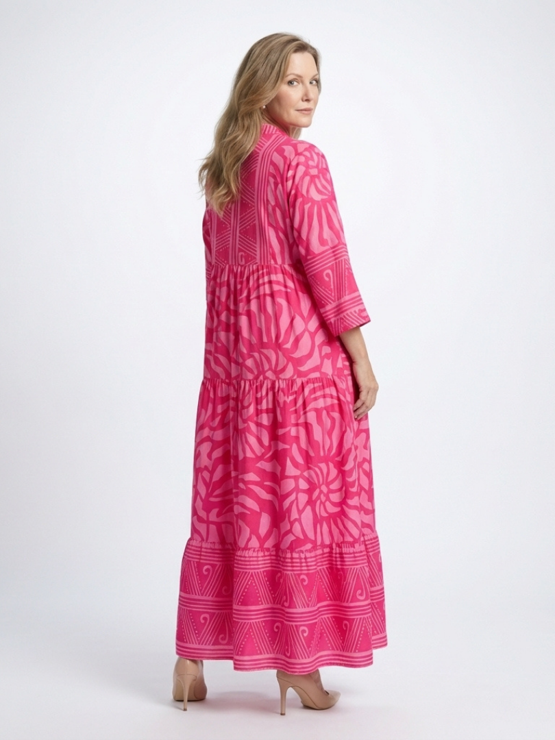 ALÉVANE | Robe Midi à Boutons Marielle