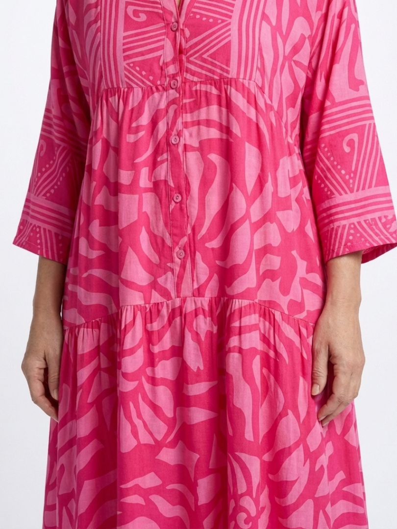 ALÉVANE | Robe Midi à Boutons Marielle