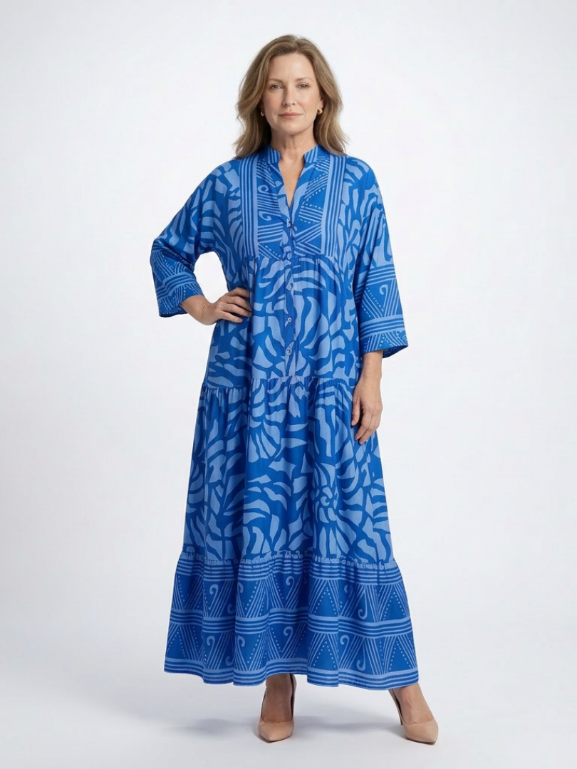 ALÉVANE | Robe Midi à Boutons Marielle