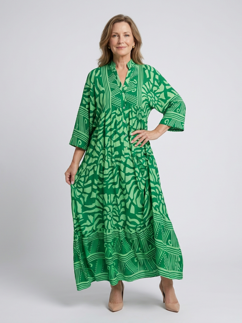 ALÉVANE | Robe Midi à Boutons Marielle